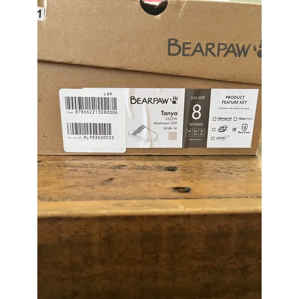 BEARPAW Tanya Suede Embellished Slipper Mule Women's Sz 8 NEW - Picture 9 of 9